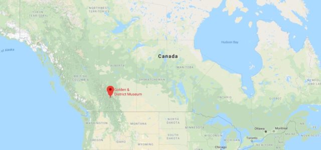 Where is Golden located on map of Canada