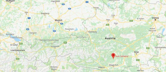 Where is Gurk located on map of Austria