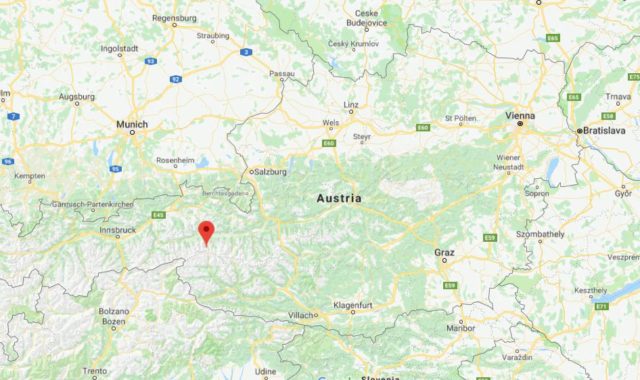 Where is Hohe Tauern National Park located  on map of Austria
