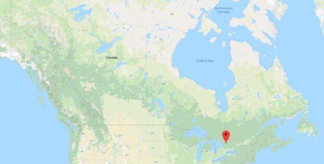 Where is Huntsville located on map of Canada