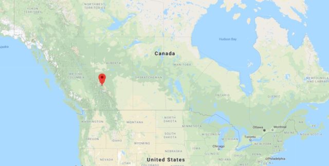 Where is Jasper located on map of Canada