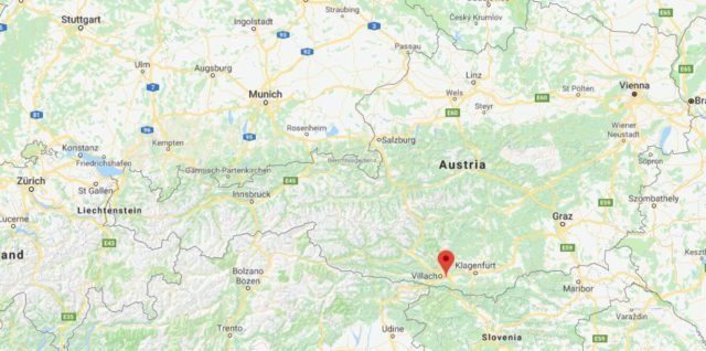 Where is Lake Faak located on map of Austria