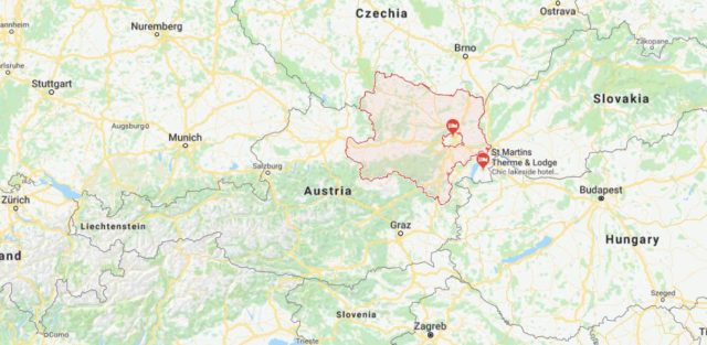 Where is Lower Austria located on map of Austria