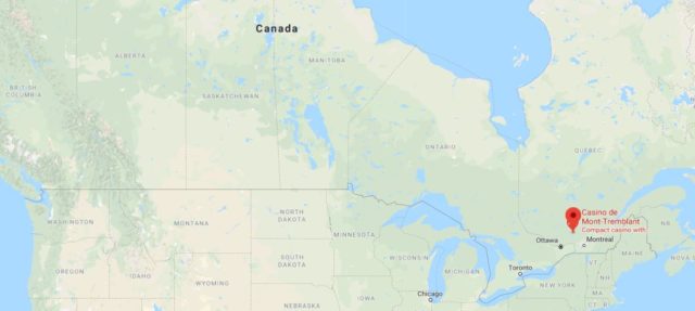 Where is Mont Tremblant located on map of Canada