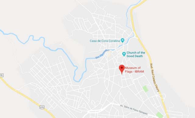 Where is Museum of Flags located on map of Goias