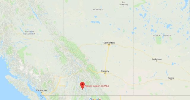 Where is Nelson located on map of West Canada