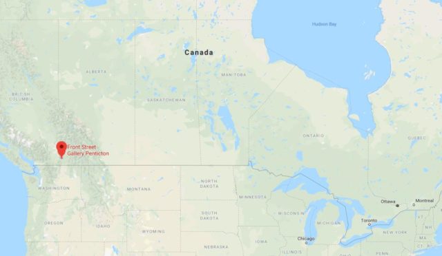 Where is Penticton located on map of Canada