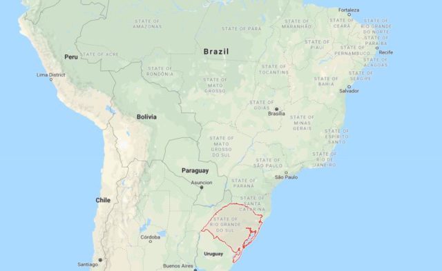Where is Rio Grande do Sul located on map of Brazil