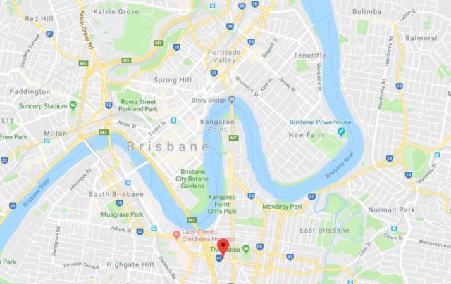 Where is Stanley Street located on map of Brisbane