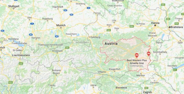 Where is Styria located on map of Austria