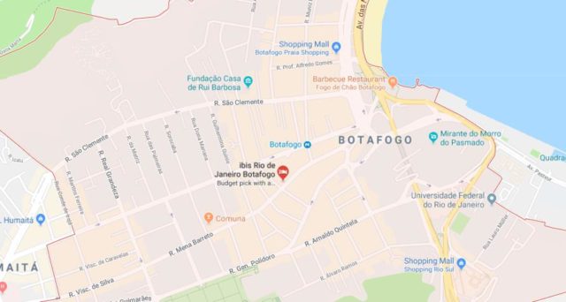 Map of Botafogo Rio de Janeiro