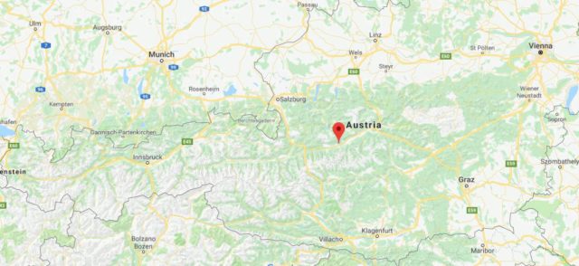 Where is Aich located on map of Austria