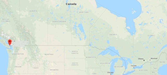 Where is Ganges located on map of Canada