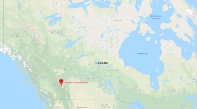 Where is Hamber Provincial Park located on map of Canada