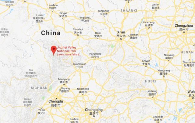 Where is Jiuzhaigou National Park located