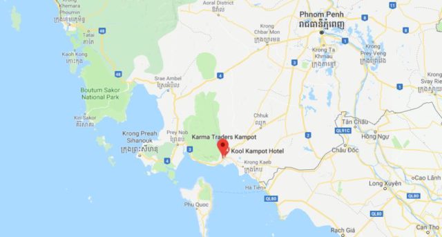 Where is Kampot located