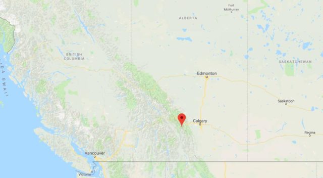 Where is Mount Assiniboine Provincial Park located on map of West Canada