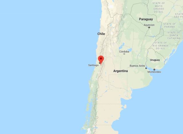 Where is Sewell located on map of Chile