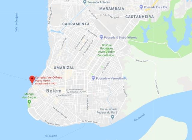 Where is Ver-O-Peso Market located on map of Belém