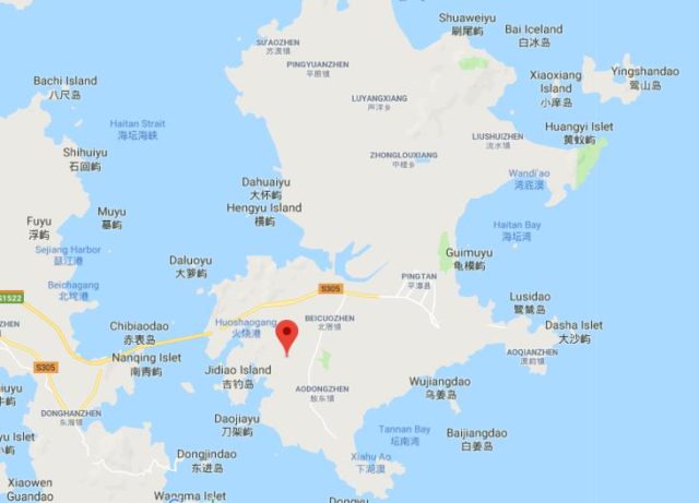 Map of Pingtan Island China