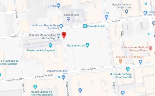 Map of Plaza de Armas