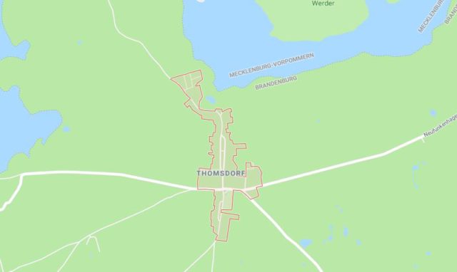 Map of Thomsdorf Germany