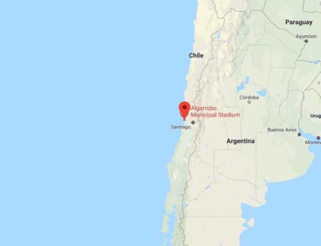 Where is Algarrobo located on map of Chile