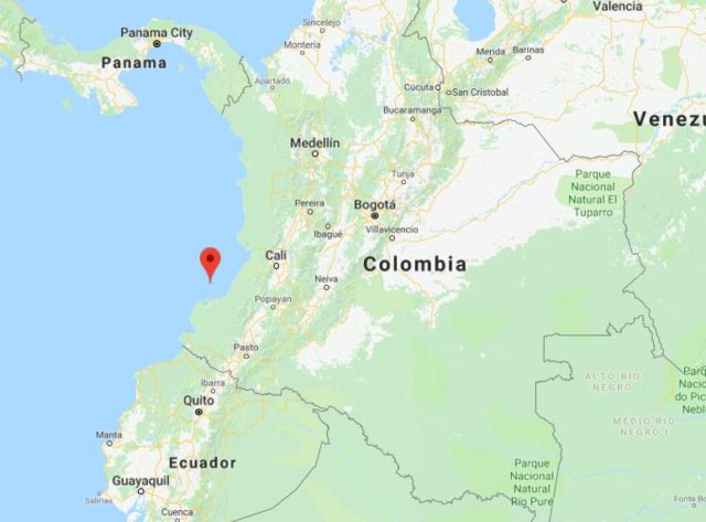 Where is Gorgona Island located on map of Colombia