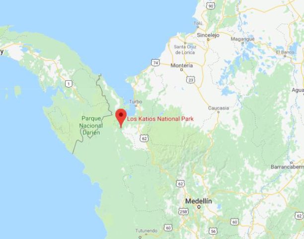 Where is Los Katios National Park located