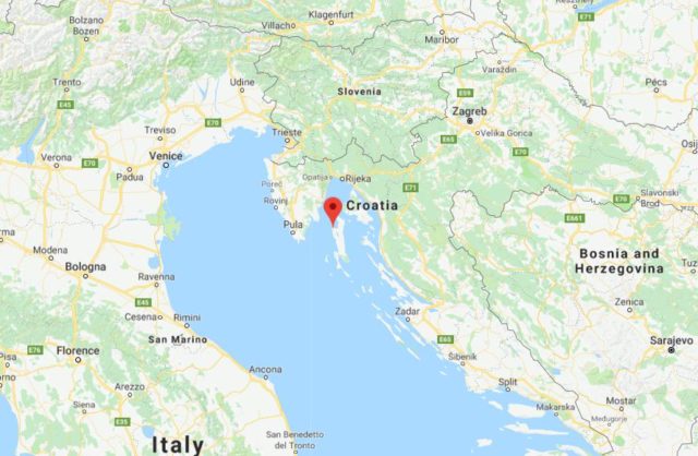 Where is Lubenice located on map of Croatia