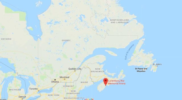 Where is Lunenburg located on map of East Canada
