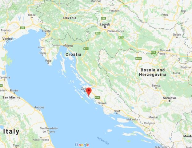 Where is Pasman Island located on map of Croatia