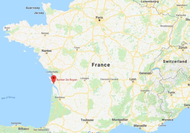 Where is Royan located on map of France