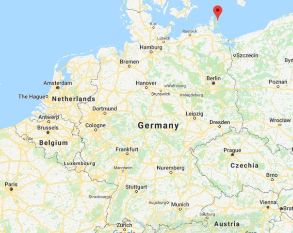 Where is Sassnitz located on map of Germany