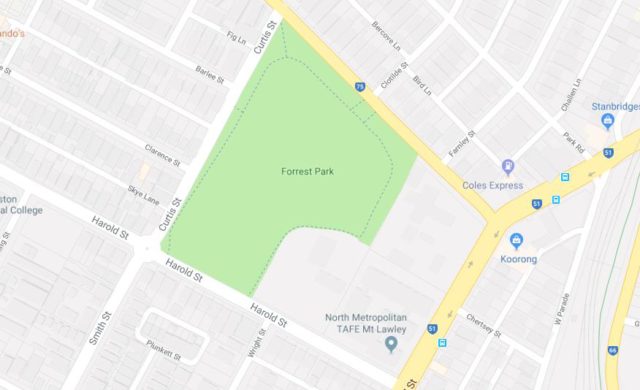 Map of Forrest Park in Perth WA