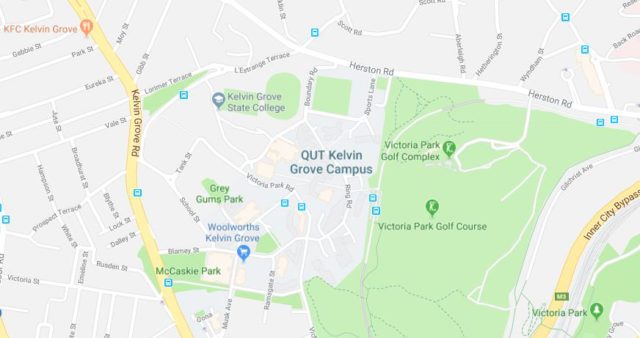 Map of Kelvin Grove in Brisbane