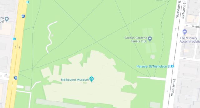 Melbourne Museum map