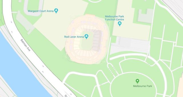 Map of Rod Laver Arena Melbourne