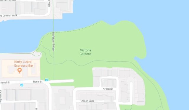 Map of Victoria Gardens in Perth WA