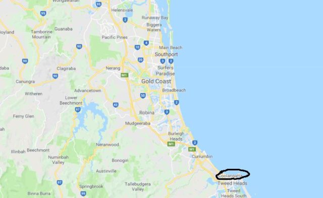 Where is Coolangatta located on map of Gold Coast