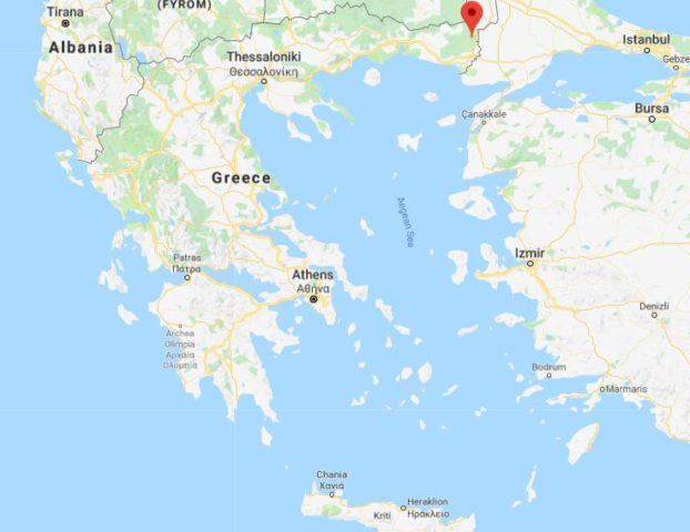 Where is Dadia Forest located on map of Greece