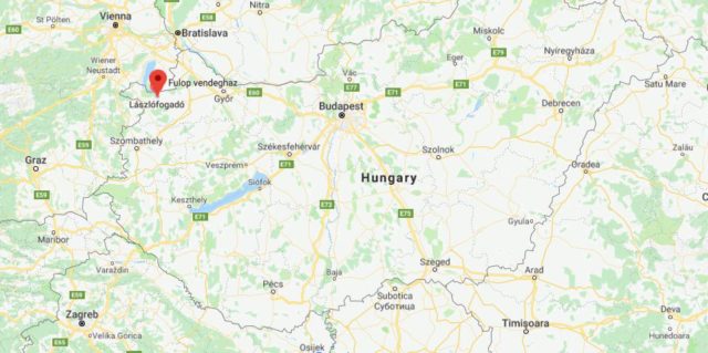 Where is Fertod located on map of Hungary