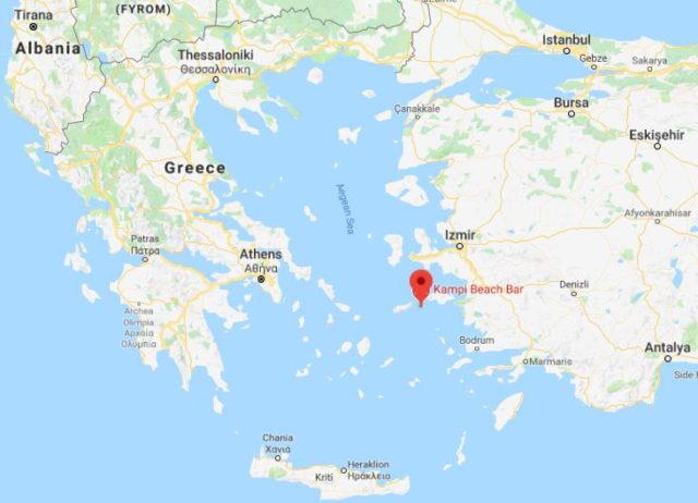 Where is Fourni located on map of Greece