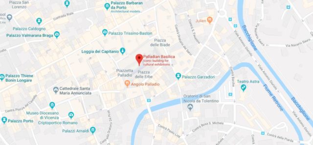 Map of Basilica Palladiana in Vicenza