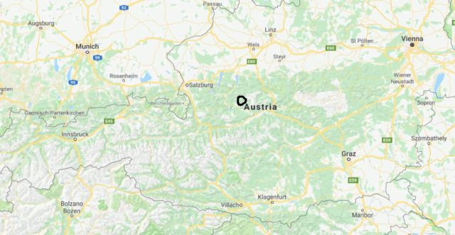 Where is Bad Aussee located on map of Austria