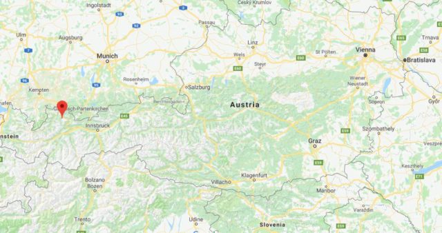 Where is Berwang located on map of Austria