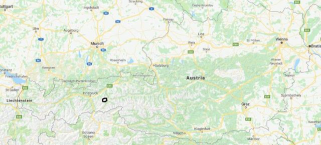 Where is Gerlos located on map of Austria
