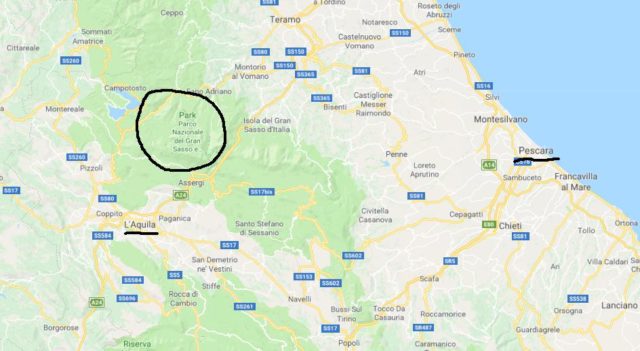 Where is Gran Sasso e Monti della Larga National Park located