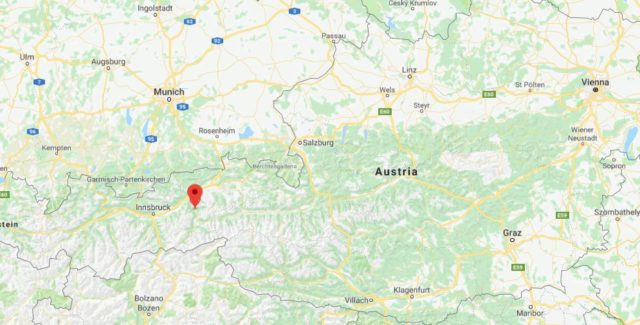 Where is Kaltenbach located on map of Austria