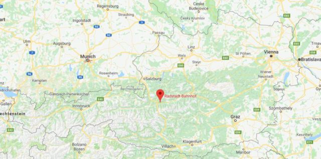 Where is Radstadt located on map of Austria